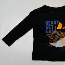 Load image into Gallery viewer, Boys Anko, cotton long sleeve tee / top, space, EUC, size 2,  