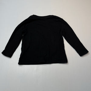 Boys Anko, cotton long sleeve tee / top, space, EUC, size 2,  