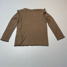 Load image into Gallery viewer, Girls M&amp;S, ribbed cotton long sleeve top, EUC, size 2,  