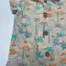 Load image into Gallery viewer, Boys Dymples, lightweight cotton romper, dinosaurs, EUC, size 000,  