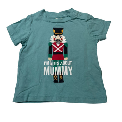 Boys Baby Berry, cotton Christmas tee / top, EUC, size 0,  