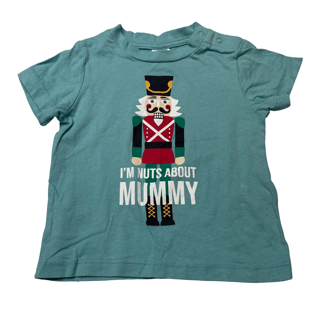 Boys Baby Berry, cotton Christmas tee / top, EUC, size 0,  