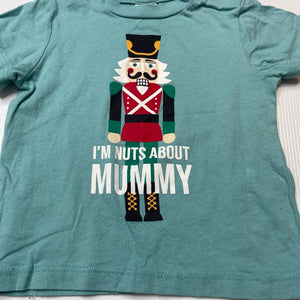 Boys Baby Berry, cotton Christmas tee / top, EUC, size 0,  
