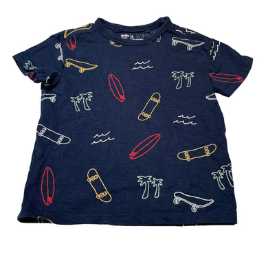 Boys Anko, navy cotton tee / top, EUC, size 2,  