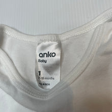Load image into Gallery viewer, Unisex Anko, soft cotton bodysuit / romper, EUC, size 1,  