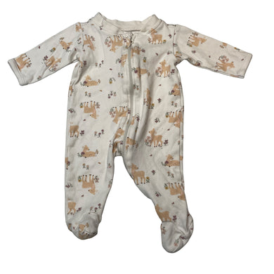 Girls Anko, soft cotton zip coverall / romper, GUC, size 0000,  