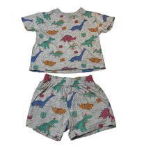 Load image into Gallery viewer, Boys Milkshake, Christmas dinosaur pyjama top &amp; shorts, FUC, size 2,  