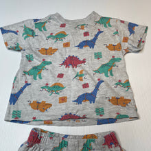 Load image into Gallery viewer, Boys Milkshake, Christmas dinosaur pyjama top &amp; shorts, FUC, size 2,  
