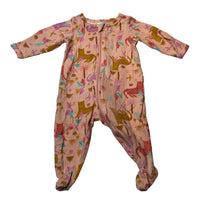 Load image into Gallery viewer, Girls Underworks, stretchy zip coverall / romper, EUC, size 000,  