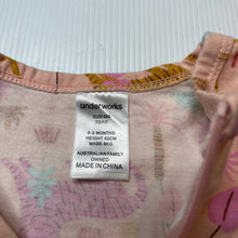 Load image into Gallery viewer, Girls Underworks, stretchy zip coverall / romper, EUC, size 000,  