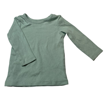Unisex Dymples, ribbed stretchy organic cotton blend top, GUC, size 00,  