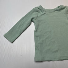 Load image into Gallery viewer, Unisex Dymples, ribbed stretchy organic cotton blend top, GUC, size 00,  