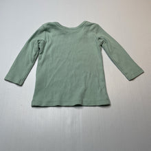 Load image into Gallery viewer, Unisex Dymples, ribbed stretchy organic cotton blend top, GUC, size 00,  