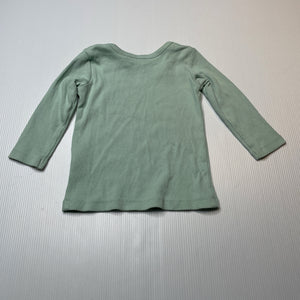 Unisex Dymples, ribbed stretchy organic cotton blend top, GUC, size 00,  