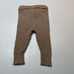 Unisex Baby Berry, ribbed knit cotton bottoms, elasticated, EUC, size 00,  
