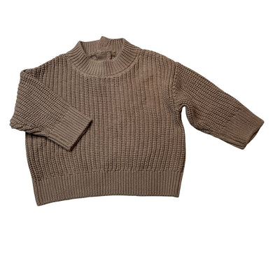Unisex Baby Berry, chunky knit cotton sweater / jumper, EUC, size 00,  