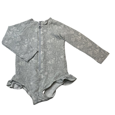 Girls Anko, long sleeve swim one-piece, EUC, size 1,  