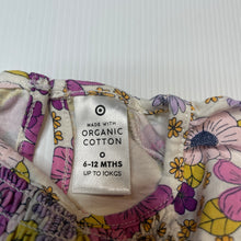 Load image into Gallery viewer, Girls Target, colourful floral organic cotton romper, EUC, size 0,  