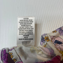 Load image into Gallery viewer, Girls Target, colourful floral organic cotton romper, EUC, size 0,  