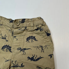 Load image into Gallery viewer, Boys H&amp;T, cotton shorts, adjustable, dinosaurs, GUC, size 2,  