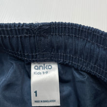 Load image into Gallery viewer, Boys Anko, lightweight board shorts, elasticated, EUC, size 1,  