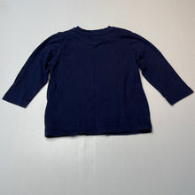 Load image into Gallery viewer, Boys Brilliant Basics, navy cotton long sleeve tee / top, EUC, size 2,  