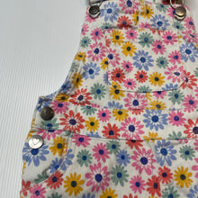 Load image into Gallery viewer, Girls Anko, floral stretch cotton overalls / shortalls, GUC, size 2,  