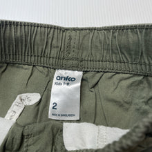 Load image into Gallery viewer, Boys Anko, lightweight cotton shorts, elasticated, GUC, size 2,  