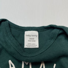 Load image into Gallery viewer, Boys Baby Berry, soft cotton bodysuit / romper, EUC, size 0000,  