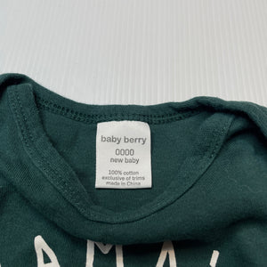 Boys Baby Berry, soft cotton bodysuit / romper, EUC, size 0000,  