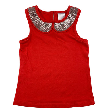 Target tank / t-shirt, sequin collar, size 1, Pre-loved