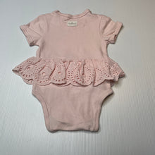 Load image into Gallery viewer, Girls Country Road, organic cotton blend bodysuit / romper, EUC, size 000,  
