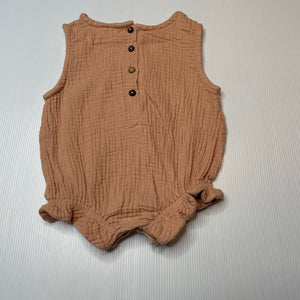 Girls QUINN + COCO, crinkle cotton summer romper, GUC, size 1,  