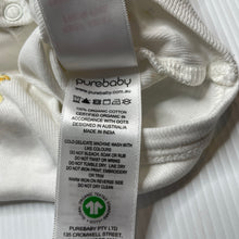 Load image into Gallery viewer, Girls purebaby, organic cotton singletsuit romper, chicks, EUC, size 00,  