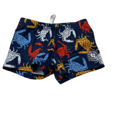 Boys SANDY FEET, UPF 50+ swim shorts / bottoms, crabs, EUC, size 2,  