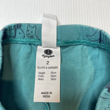 Load image into Gallery viewer, Unisex Dymples, stretchy leggings / bottoms, Inside leg: 25.5cm, FUC, size 2,  