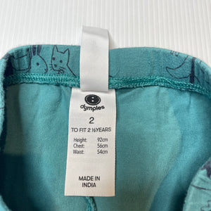 Unisex Dymples, stretchy leggings / bottoms, Inside leg: 25.5cm, FUC, size 2,  