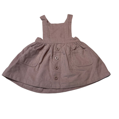 Girls Baby Berry, corduroy cotton overalls dress / pinafore, EUC, size 0000, L: 33cm