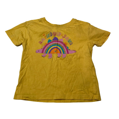 Girls Anko, cotton tee / top, dinosaur, EUC, size 2,  