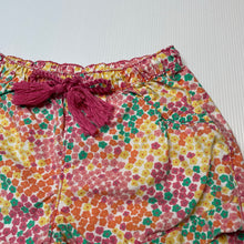 Load image into Gallery viewer, Girls Milkshake, lightweight floral cotton shorts, elasticated, FUC, size 4,  