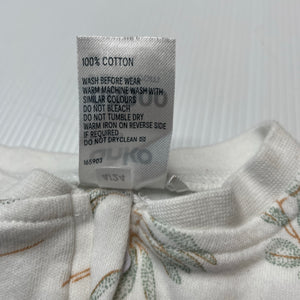 Unisex Anko, cotton zip coverall / romper, GUC, size 00000,  