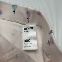 Load image into Gallery viewer, Girls Anko, floral cotton leggings / bottoms, EUC, size 000,  