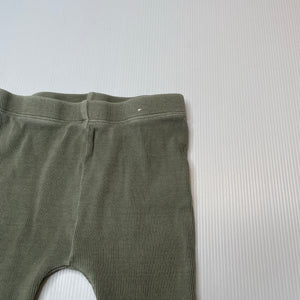 Unisex Cotton On, ribbed stretchy leggings / bottoms, GUC, size 0,  