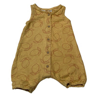 Load image into Gallery viewer, Unisex Baby Berry, yellow cotton romper, lemons, EUC, size 0,  