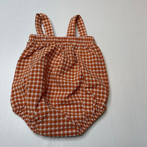 Girls Baby Baby, checked lightweight summer romper, EUC, size 0000,  