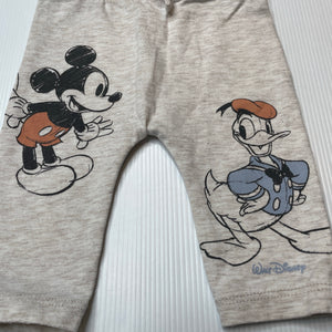 Unisex Disney, Mickey Mouse / Donald Duck leggings / bottoms, GUC, size 000,  
