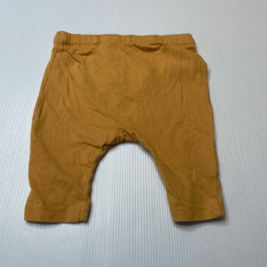 Unisex H&M, organic cotton leggings / bottoms, elasticated, GUC, size 000,  