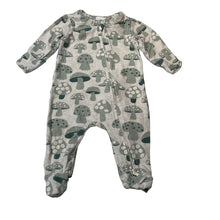 Load image into Gallery viewer, Unisex Seed, stretchy zip coverall / romper, toadstools, GUC, size 0000,  