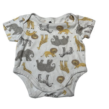 Load image into Gallery viewer, Unisex Dymples, organic cotton bodysuit / romper, GUC, size 0000,  
