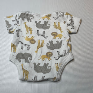Unisex Dymples, organic cotton bodysuit / romper, GUC, size 0000,  